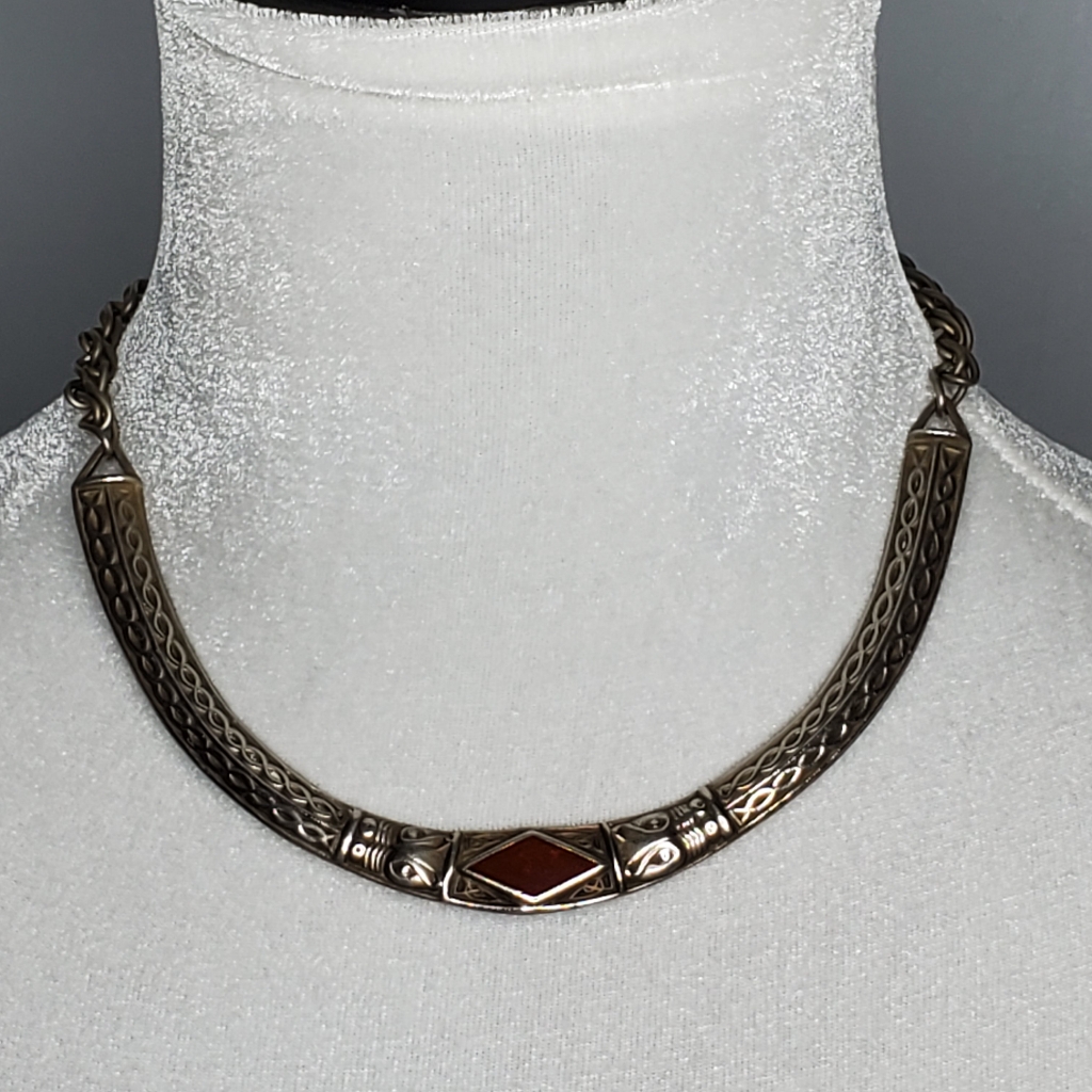 Metropolitan Museum Of Art Celtic Revival Silver Choker Necklace 100$